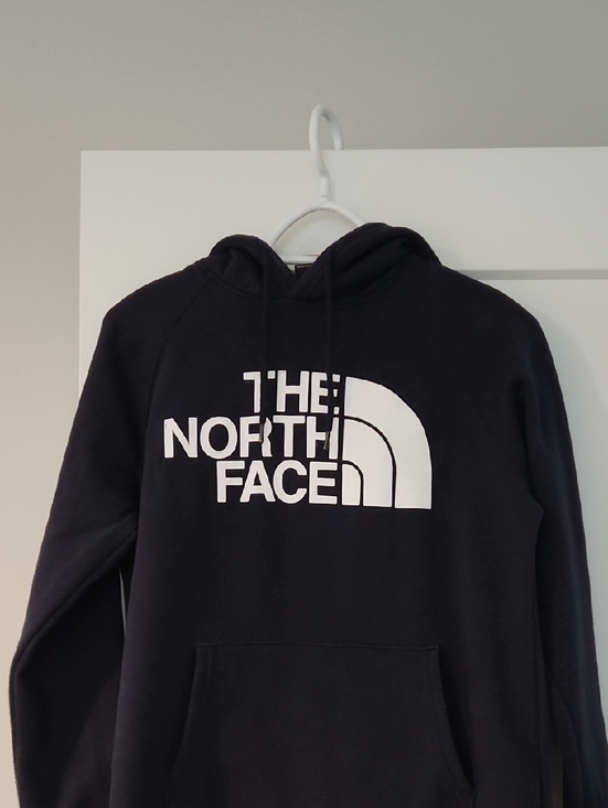 The North Face Tops - The North Face Navy Hoodie with White Logo